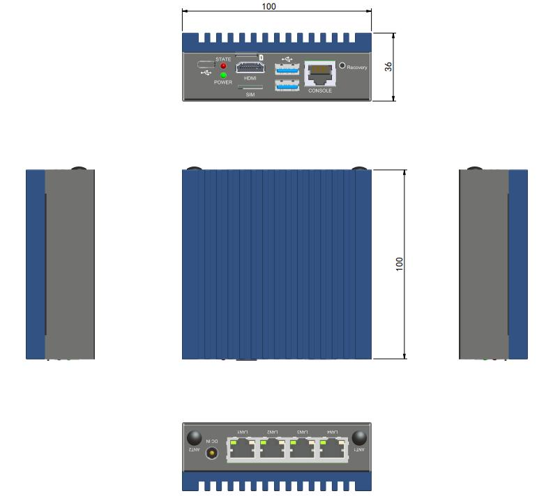 RU-IPC-3568 四核工控机