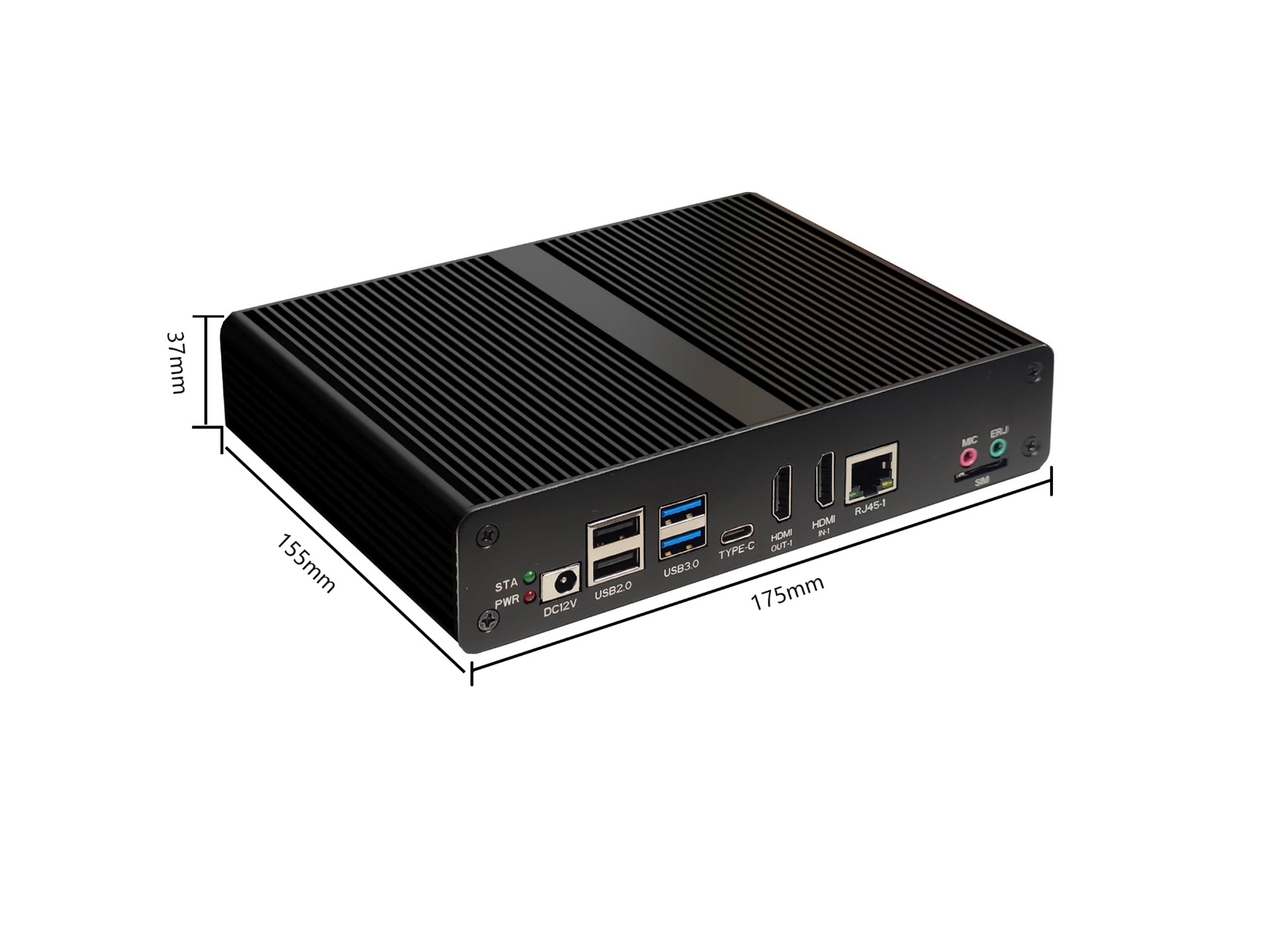 RU-IPC-3588 八网口服务型工控机