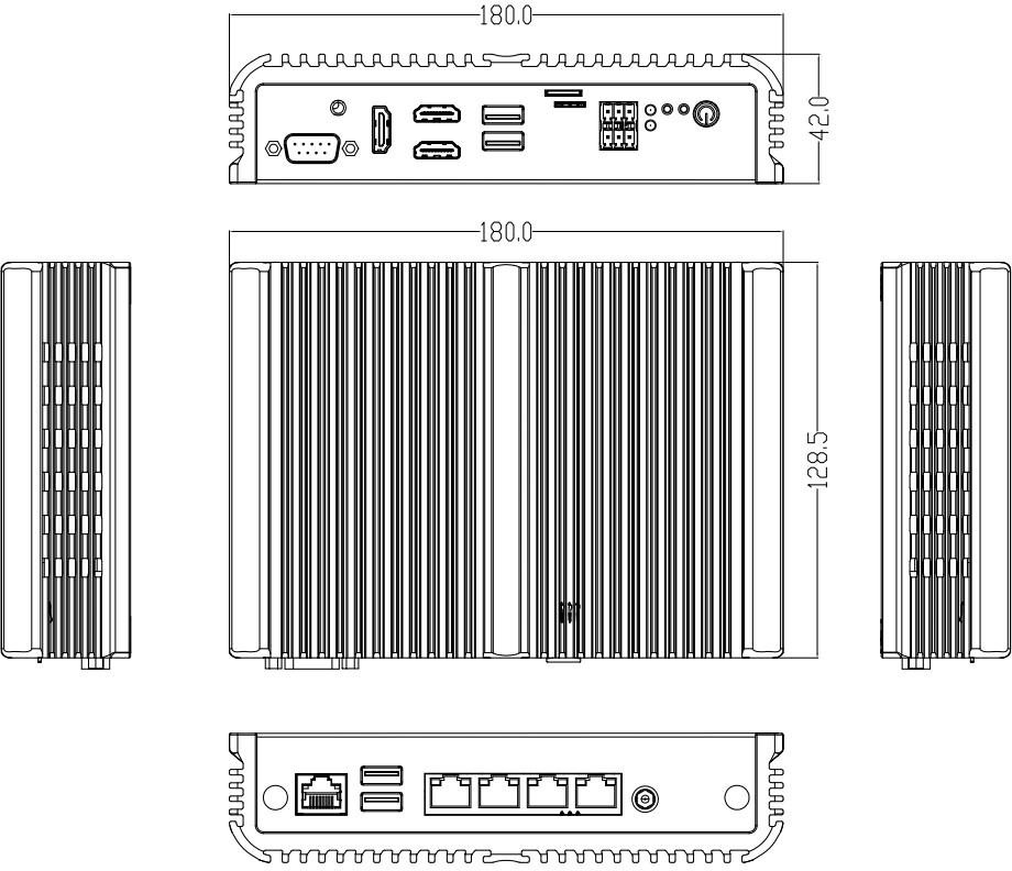 RU-IPC-3588 八核工控机 (8G/128G)