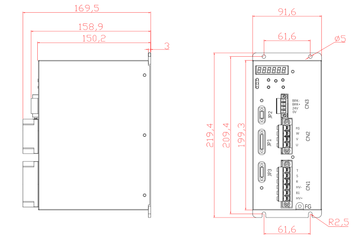 JGASD 2.8kW AC 普军级伺服驱动器