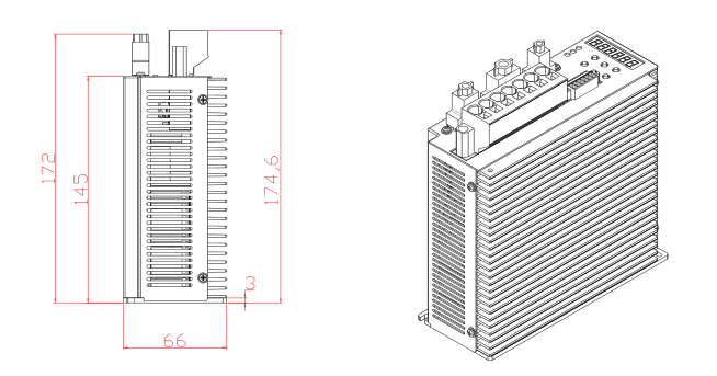 JGDSD 200W 24V DC 普军级伺服驱动器