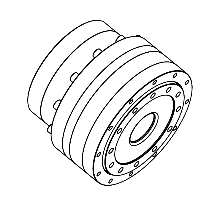 谐波中空关节模组 100