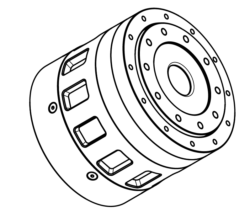谐波中空关节模组 80