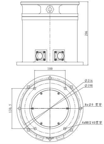 一维方位伺服转台 40 · 直驱