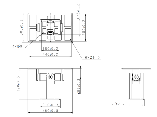 2-Axis Stabilized Platform 13KG